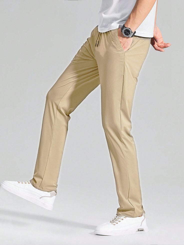 MEN'S IMPORTED LYCRA TROUSER LIGHT BEIGE