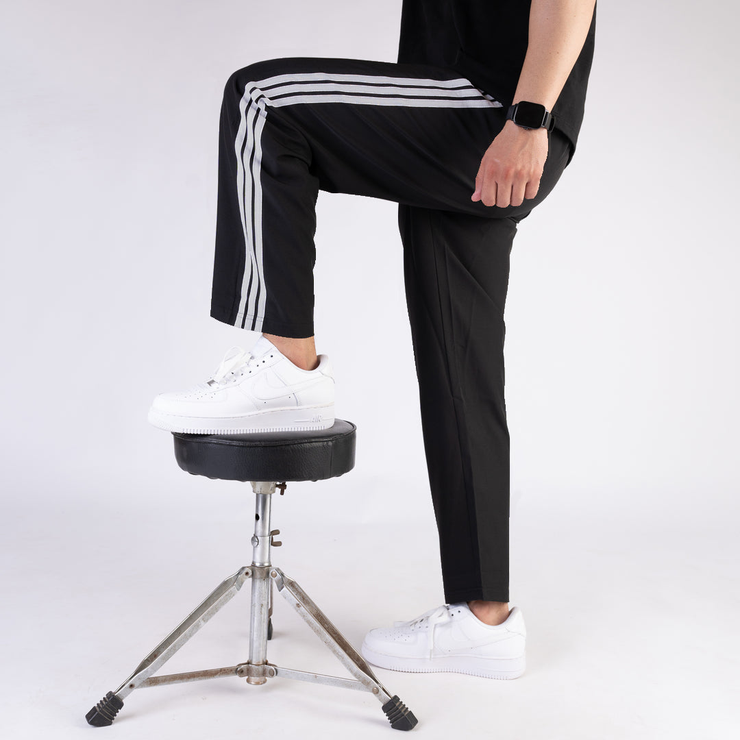 MEN'S IMPORTED MICRO RELAXED BLACK TROUSER