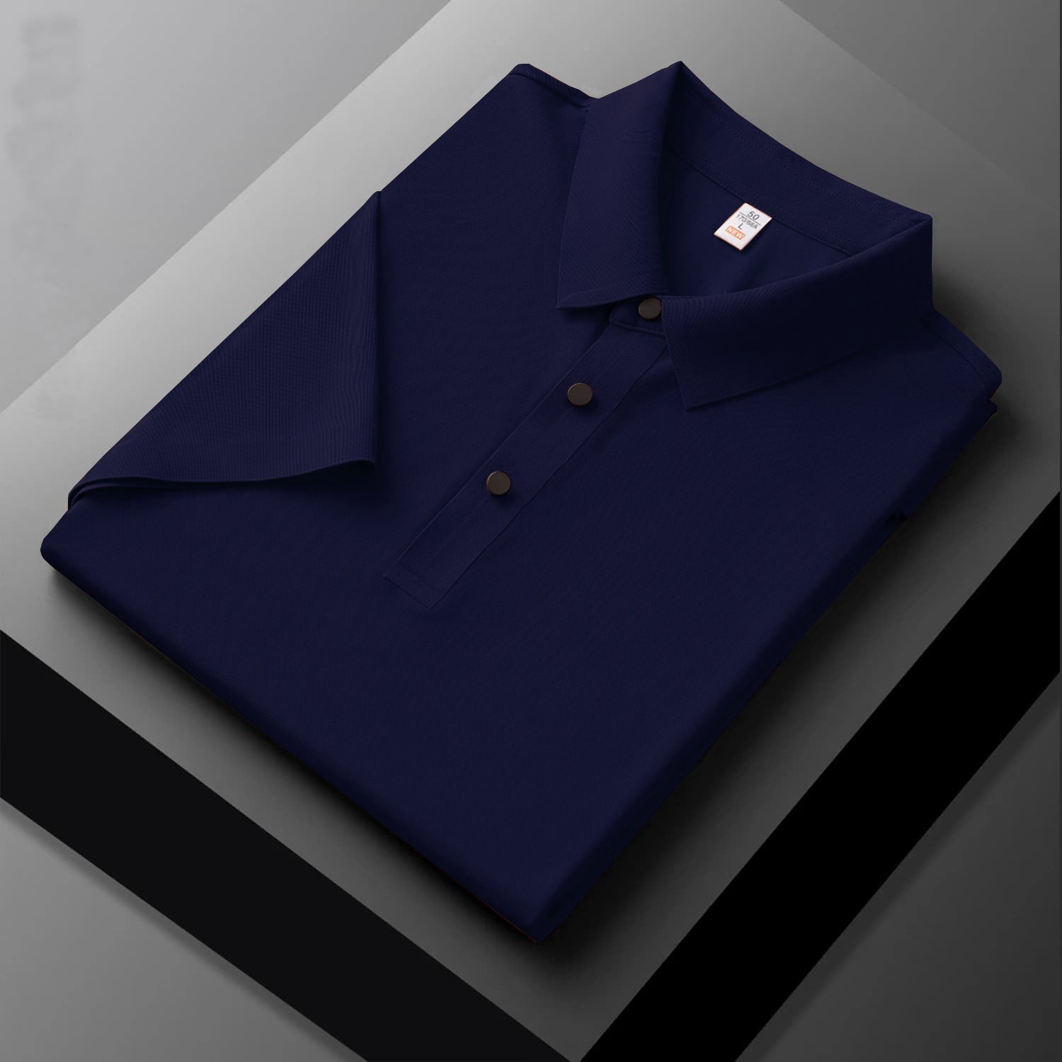 MEN'S LV  IMPORTED DARK NAVY SEAMLESS 4 WAY LYCRA SHIRT-10
